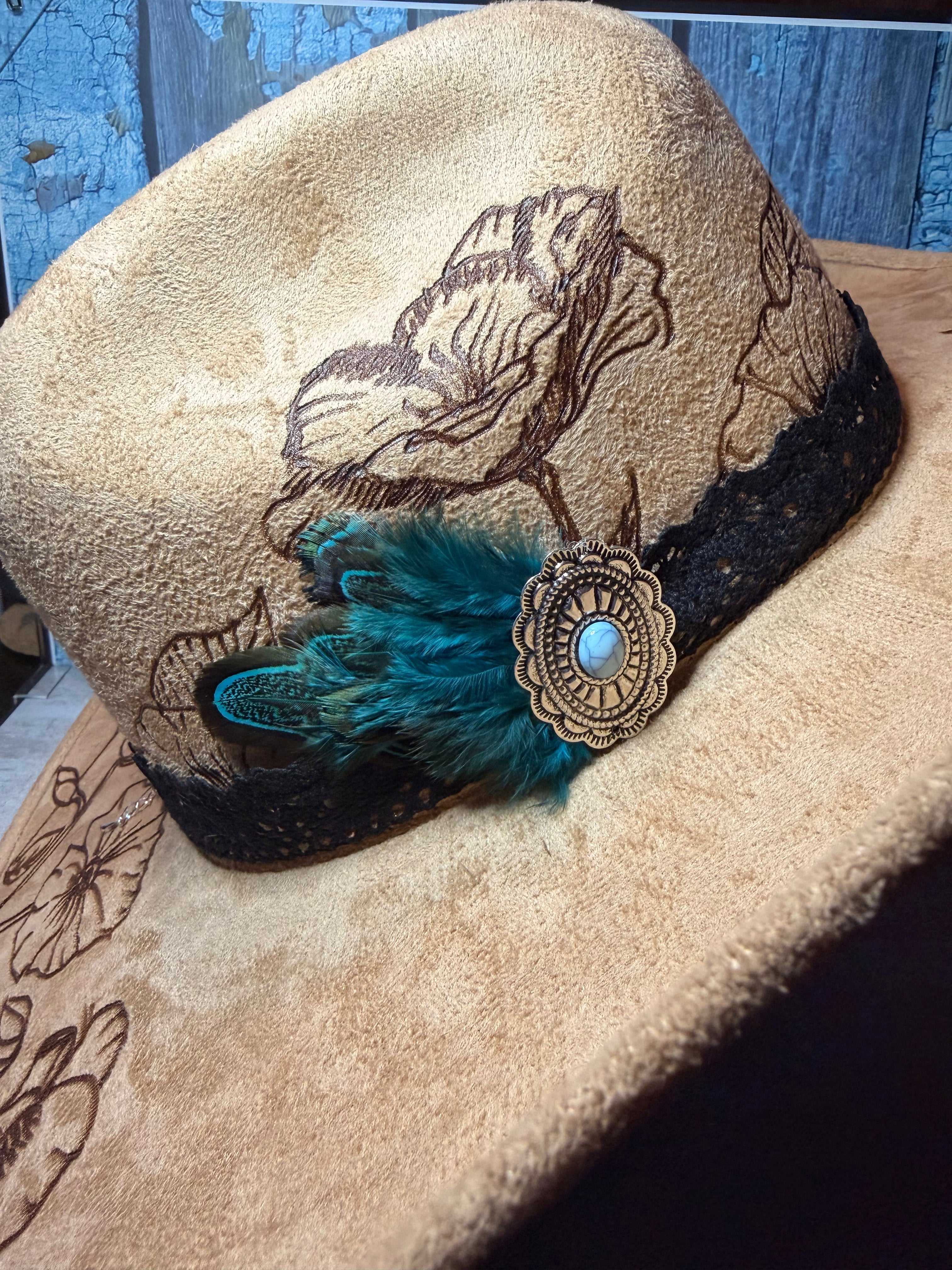 Cowboy Hat Band Clip On