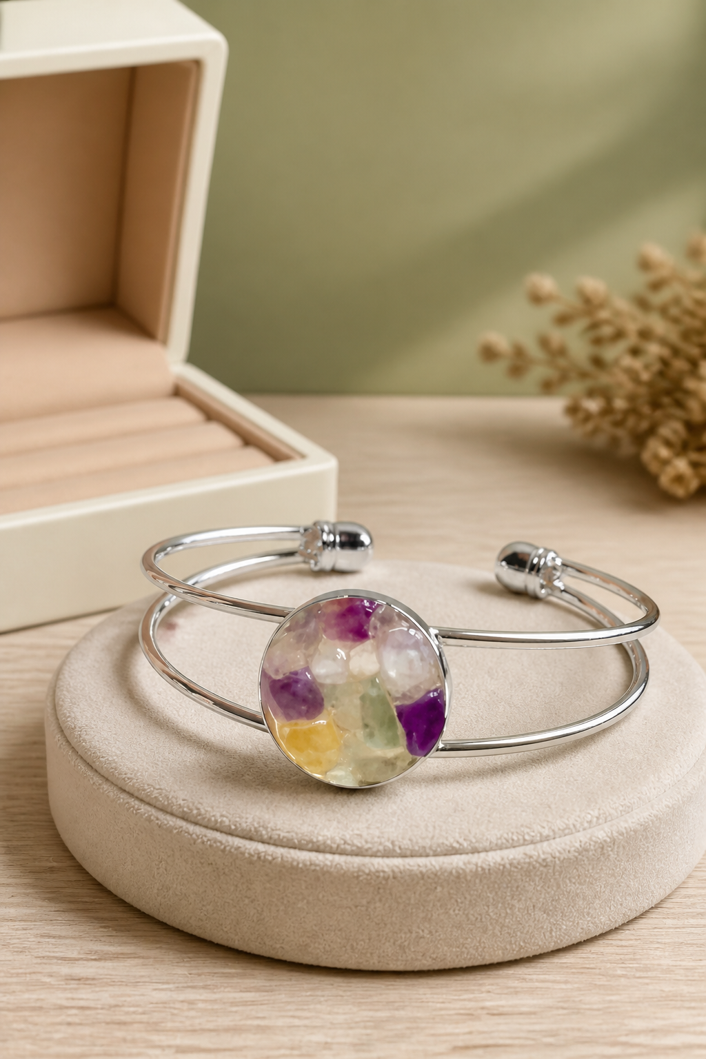 Silver Stone Bracelet