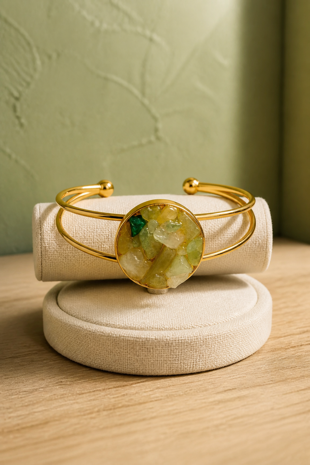 Jade Gold Bracelet