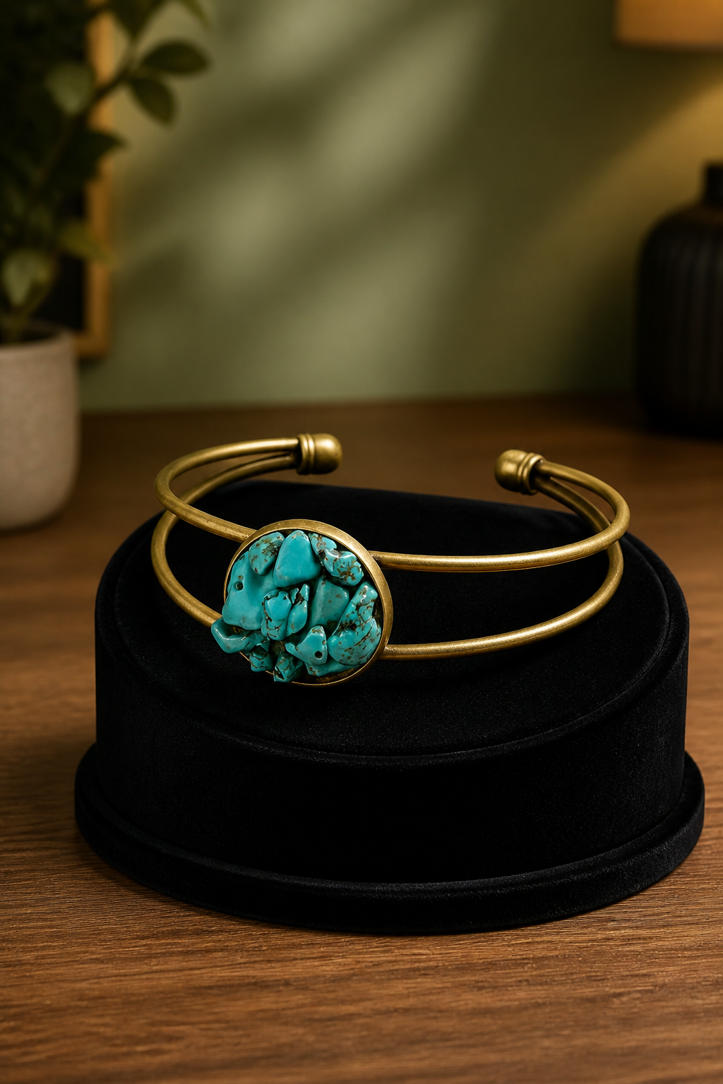 Turquoise Bronze Bracelet