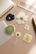 Handmade pressed flower stickers